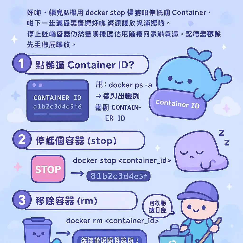 docker stop - Container