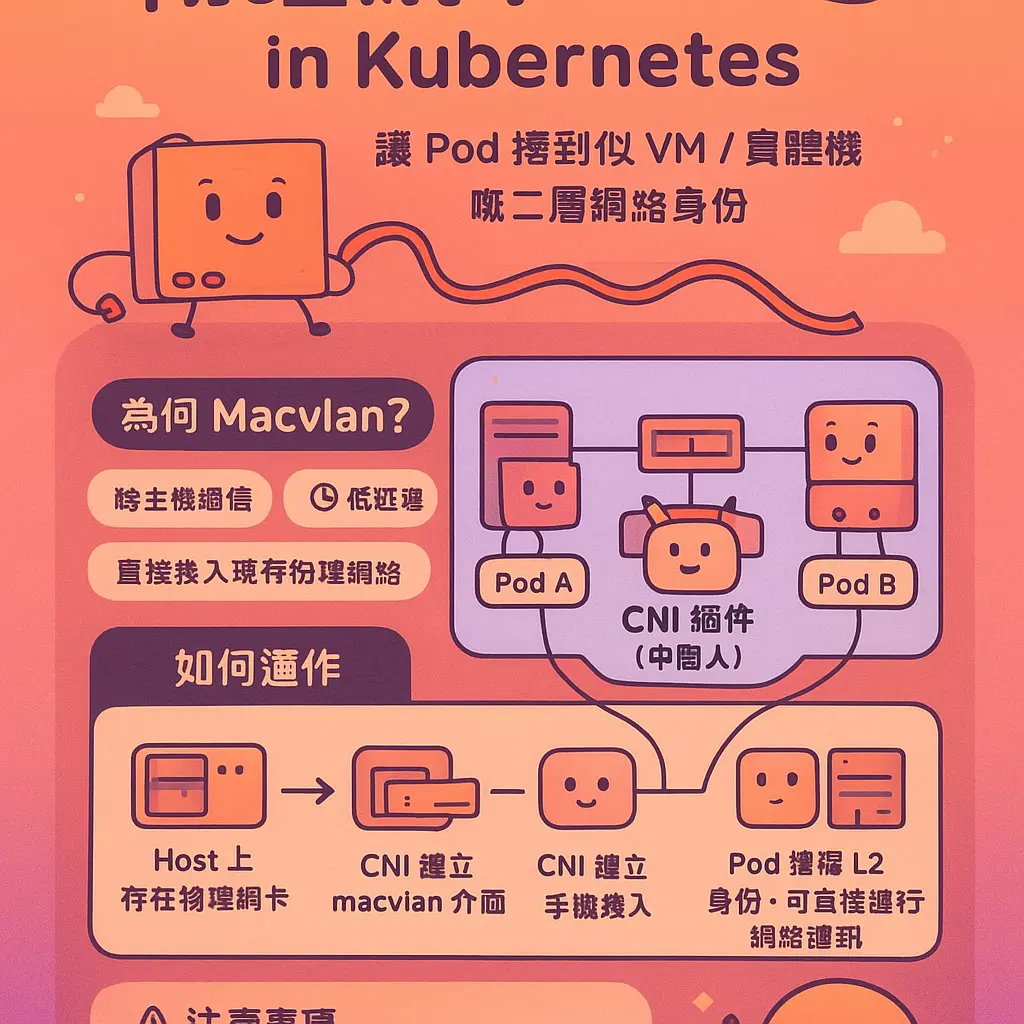 macvlan - 物理網卡