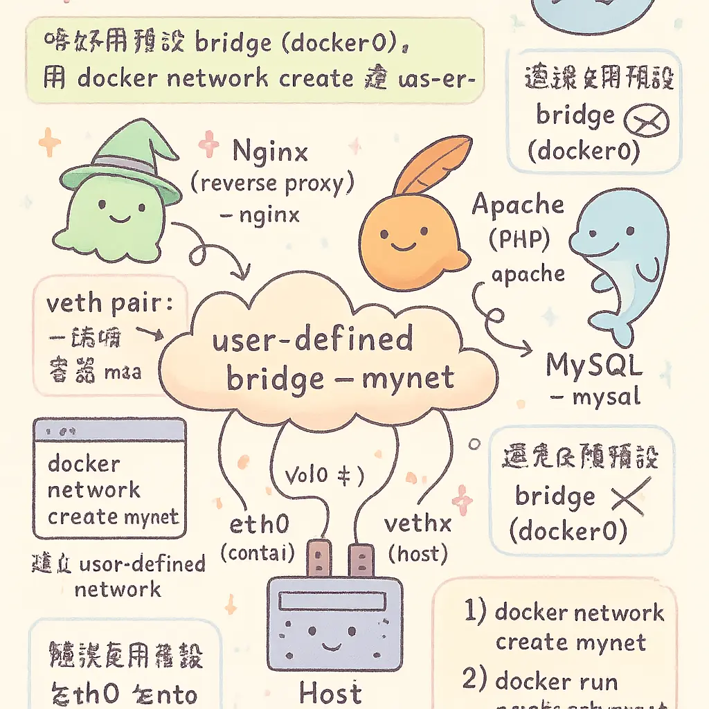 docker network create - veth