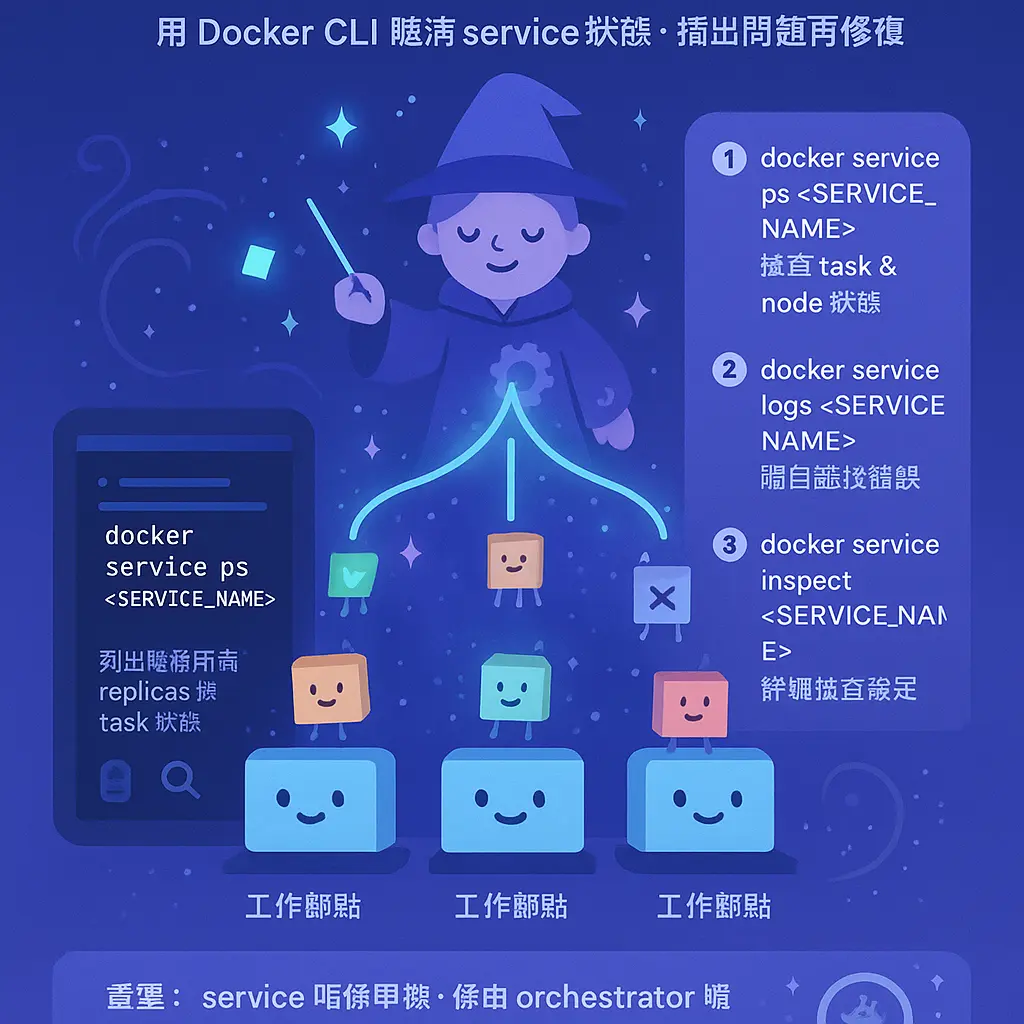 docker service create - volume