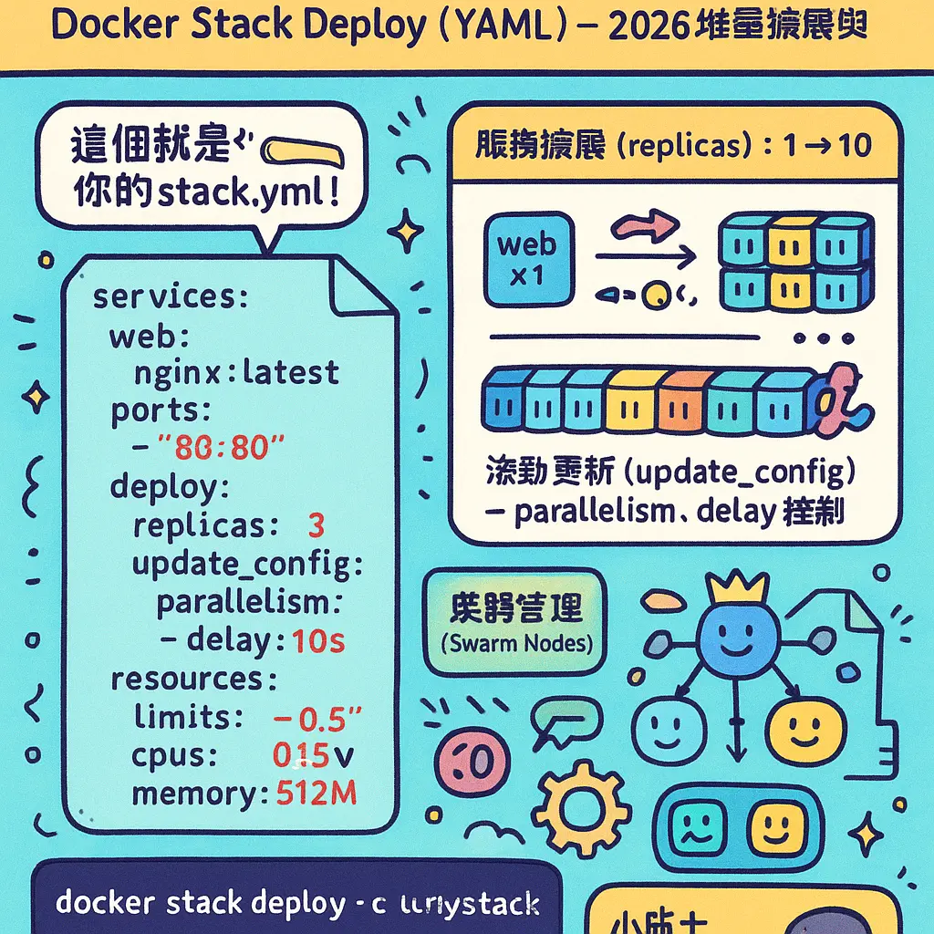 docker stack deploy - YAML