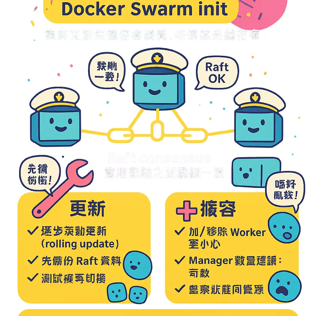 docker swarm init - 管理節點