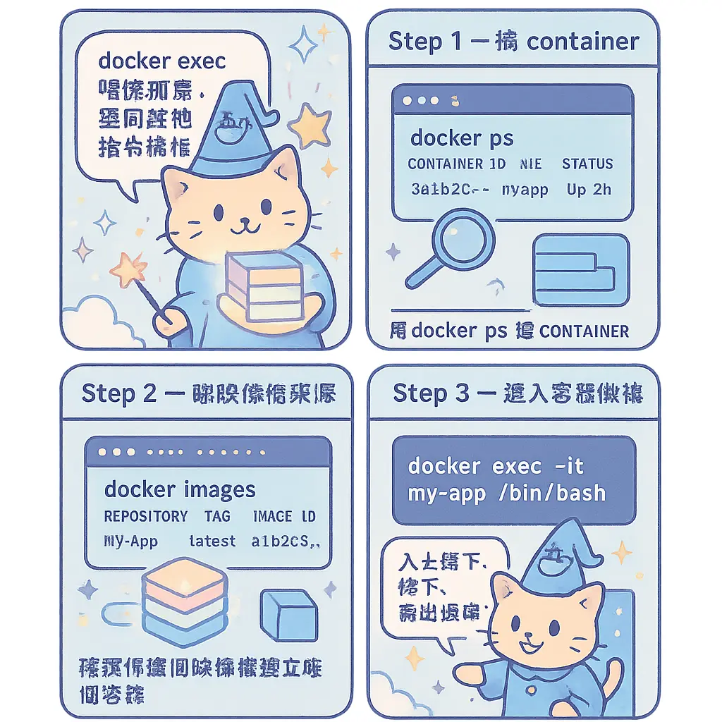 docker exec - 映像檔