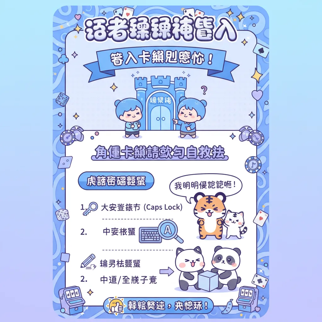 登入卡關？解法大公開