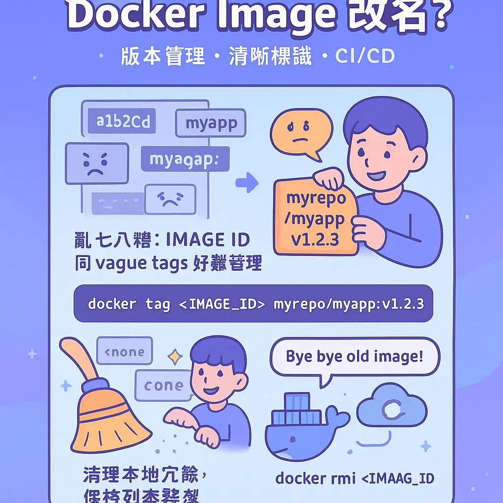 docker image rename - docker
