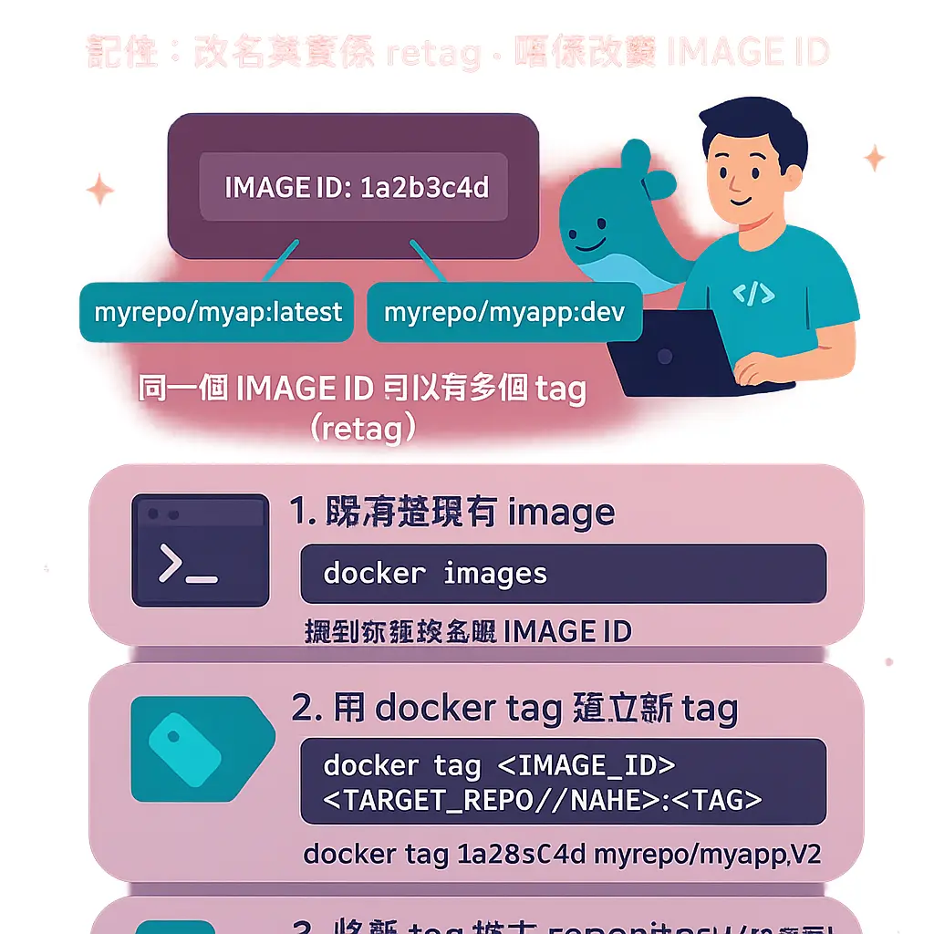 docker image rename - image