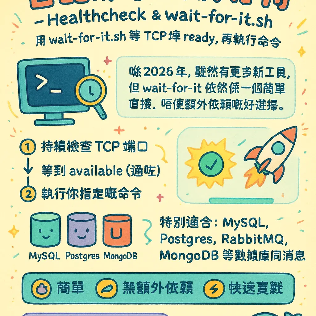 docker compose wait - healthcheck