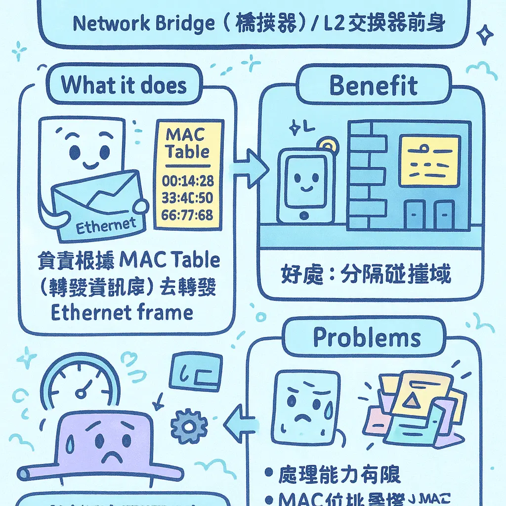 network bridge - 數據鏈路層