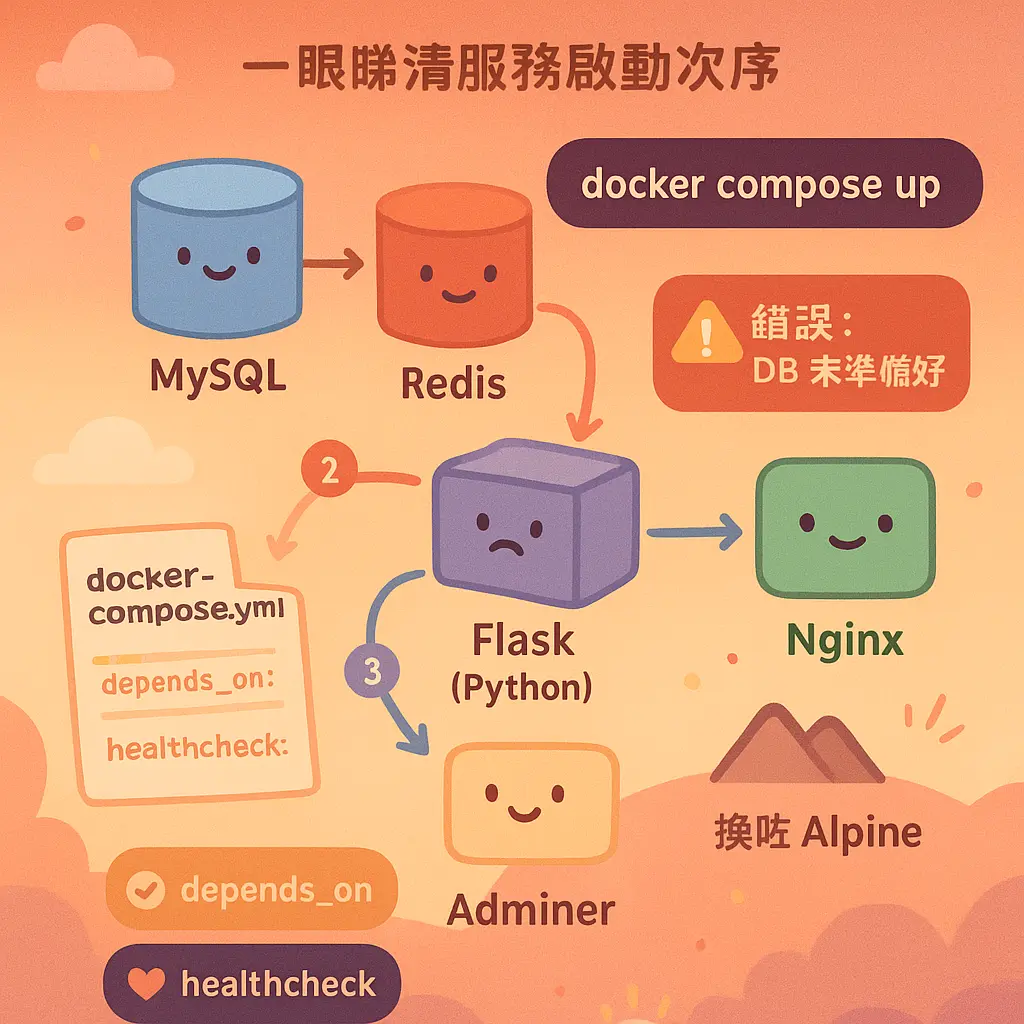 docker compose up - Container