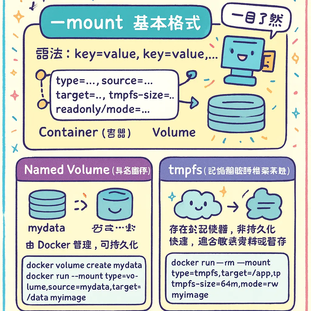 docker volume create - tmpfs
