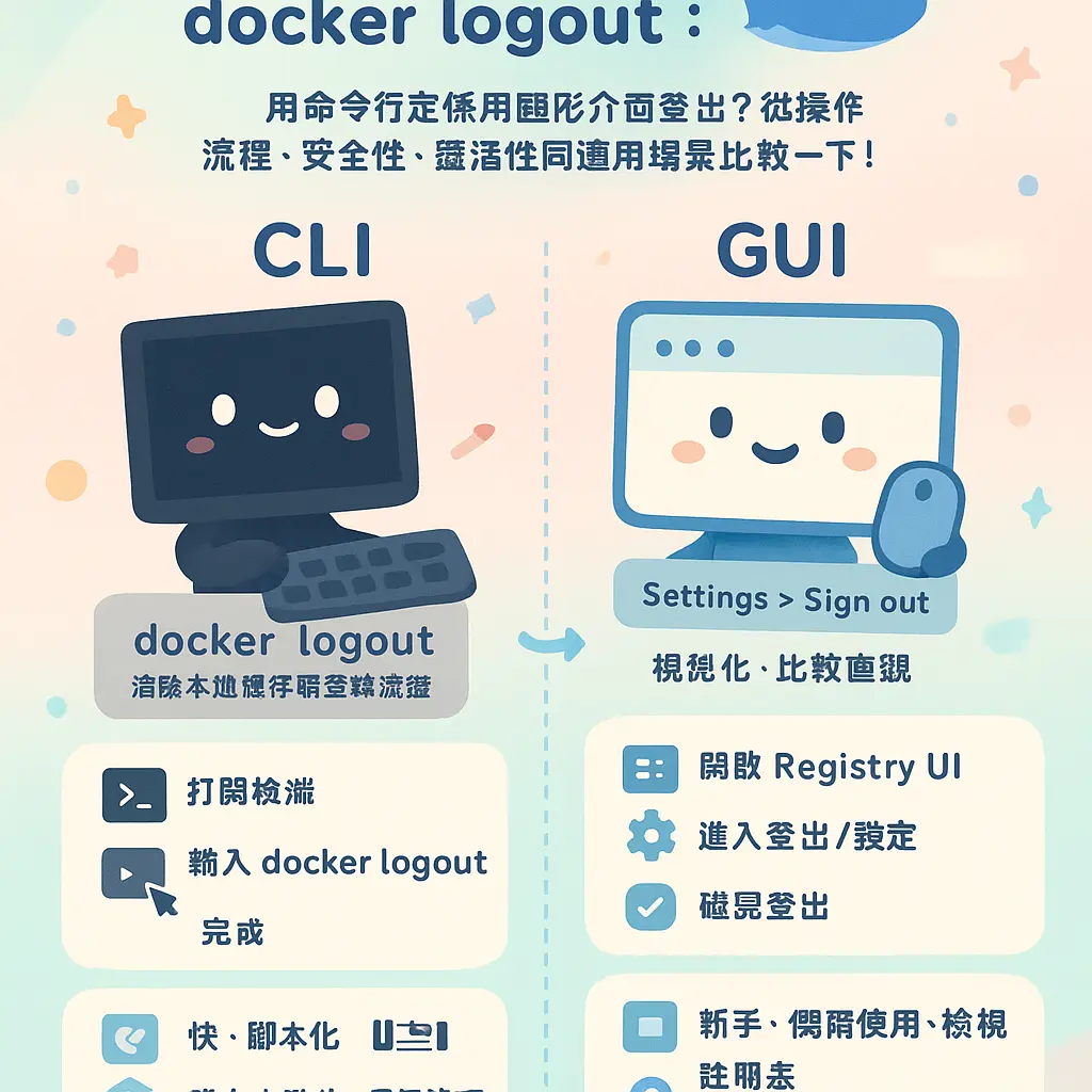 docker logout - Docker 註冊表