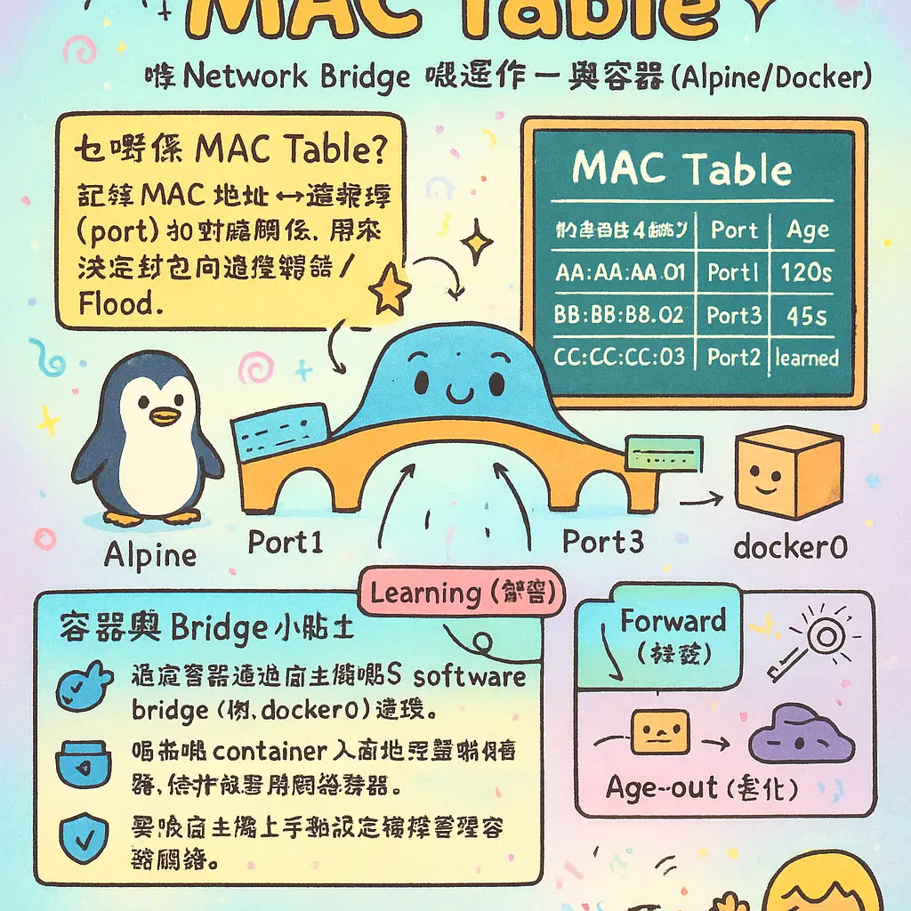 network bridge - Table