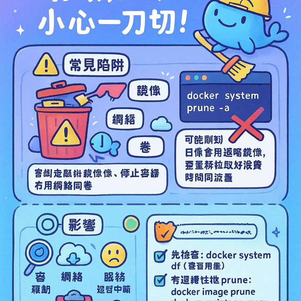 docker prune - 磁碟空間