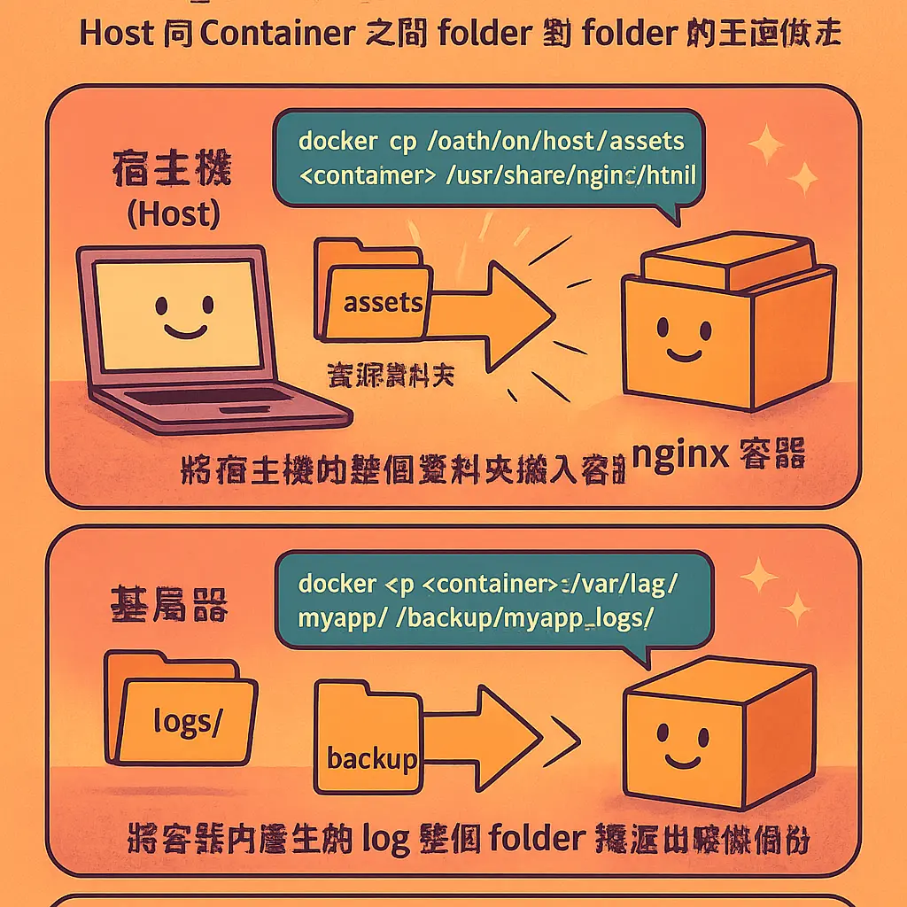 docker cp file - Host