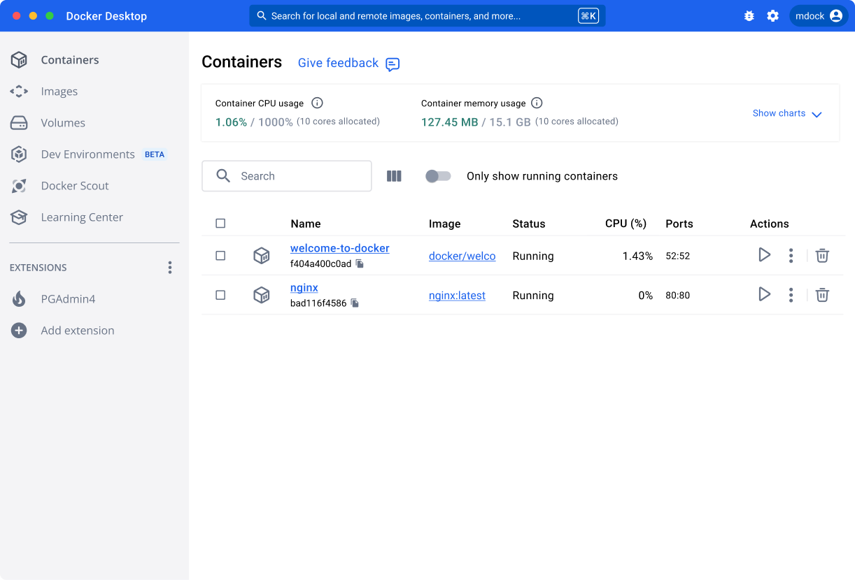 Dbc-Docker-Desktop-Home Dbc docker desktop home
