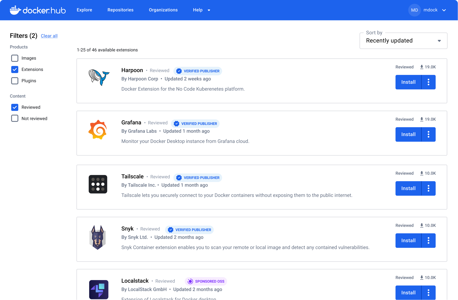 Docker-Hub-Hero Docker hub hero